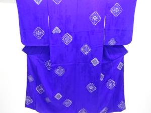 大正ロマン　紋錦紗菱華紋織出し漆着物